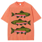 Three Trout Unisex Vintage Washed Tee