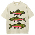 Three Trout Unisex Vintage Washed Tee