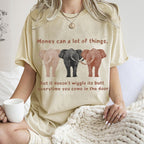 Unisex Elephant Printed Washed Tee