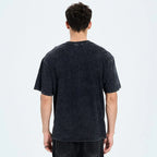 Unisex Fish Printed Washed Tee