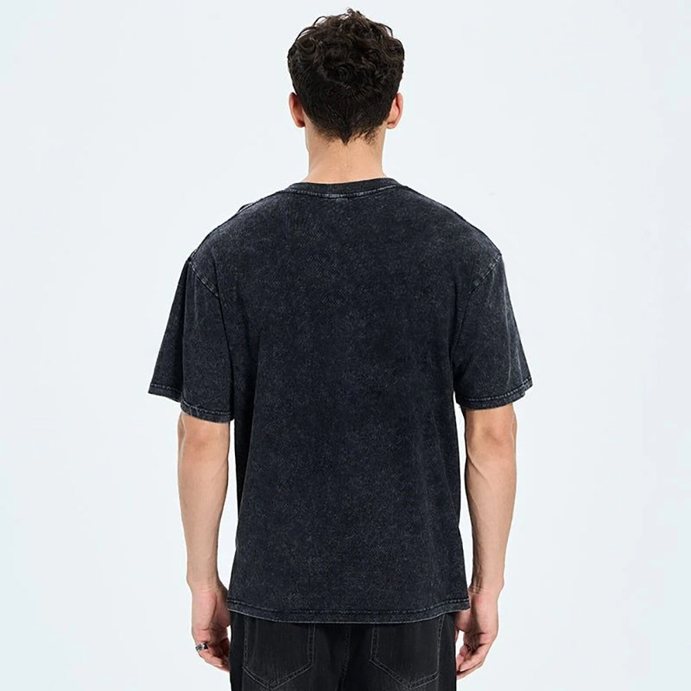 Unisex Goose Printed Washed Tee