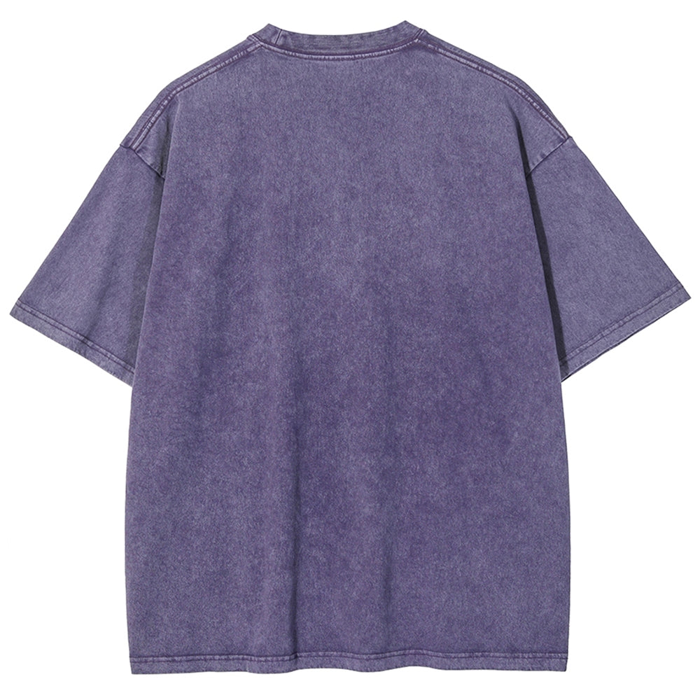 Unisex Octopus Printed Washed Tee