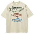 Fish Art Print Causal Short Sleeve T-shirt