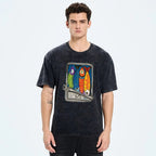 Unisex Canned Sardines Printed Washed Tee