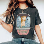 Unisex Canned Sardines Printed Washed Tee