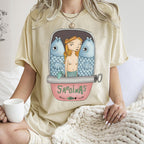 Unisex Canned Sardines Printed Washed Tee