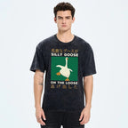 Unisex Loose Printed Washed Tee