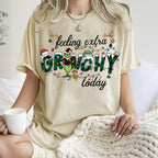 Unisex Christmas Printed Washed Tee