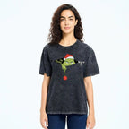 Unisex Christmas EW People Printed Washed Tee