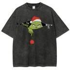 Unisex Christmas EW People Printed Washed Tee