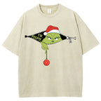 Unisex Christmas EW People Printed Washed Tee