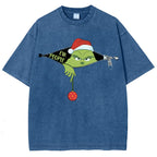 Unisex Christmas EW People Printed Washed Tee