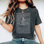 Unisex Food Printed Washed Tee