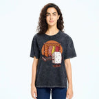 Unisex Sushi Printed Washed Tee