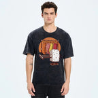 Unisex Sushi Printed Washed Tee