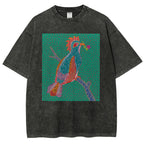 Yayoi Kusama Dawn Unisex Printed Washed T-shirt