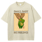 Unisex Small Baby Printed Washed Tee