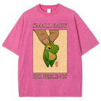 Unisex Small Baby Printed Washed Tee