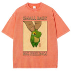 Unisex Small Baby Printed Washed Tee