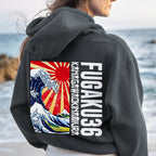 Fugaku36 Printed Back Cotton Hoodie