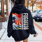 Fugaku36 Printed Back Cotton Hoodie