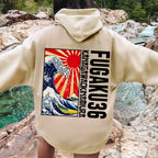Fugaku36 Printed Back Cotton Hoodie