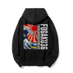 Fugaku36 Printed Back Cotton Hoodie