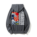Fugaku36 Printed Back Cotton Hoodie