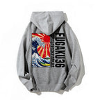 Fugaku36 Printed Back Cotton Hoodie