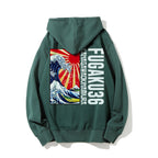 Fugaku36 Printed Back Cotton Hoodie