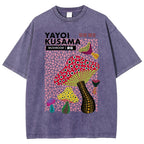 Yayoi Kusama Vintage Wash Japanese Design T-Shirt
