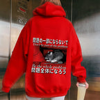 Be the whole problem Printed Back Cotton Hoodie