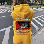 Be the whole problem Printed Back Cotton Hoodie