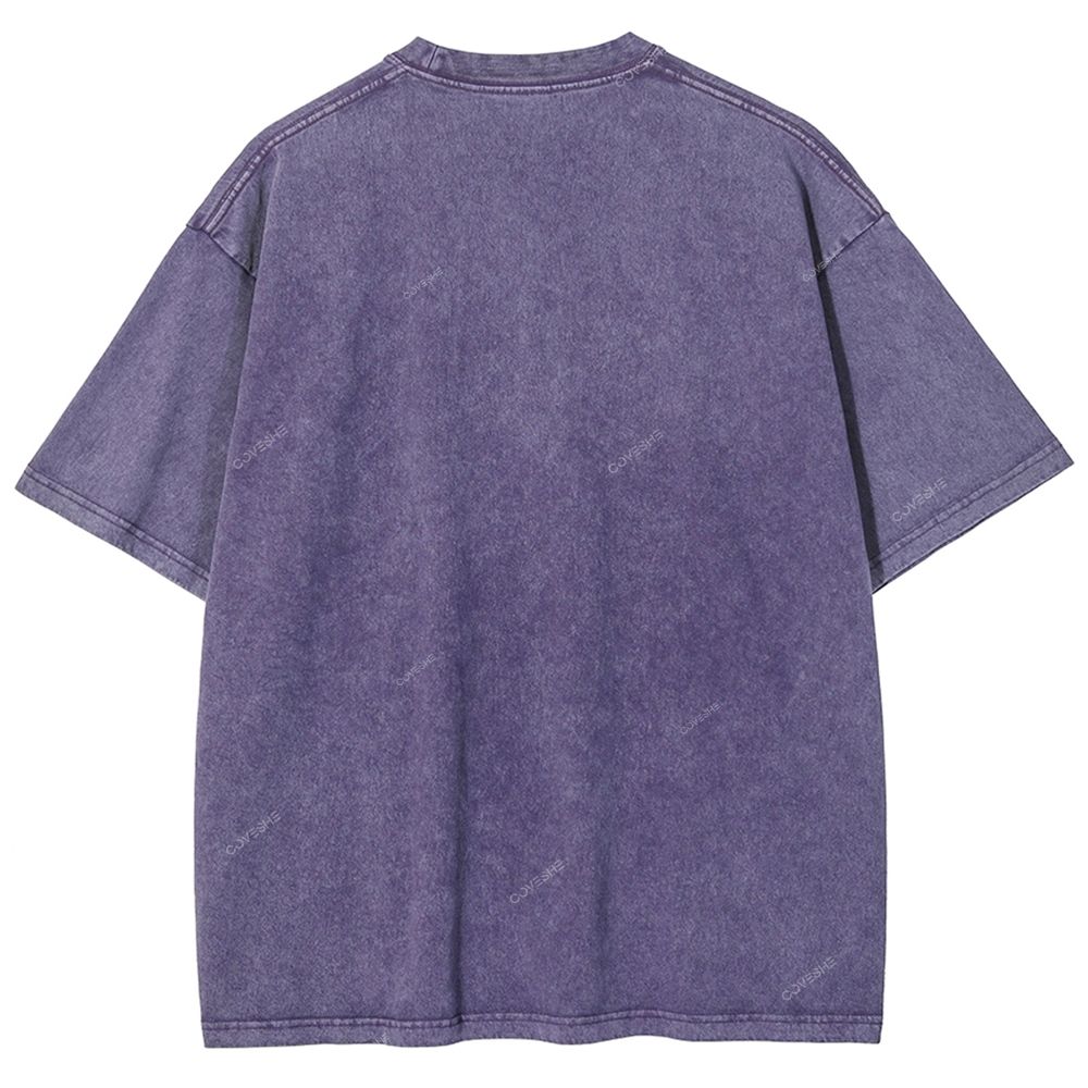 Unisex Fisherman Printed Washed Tee