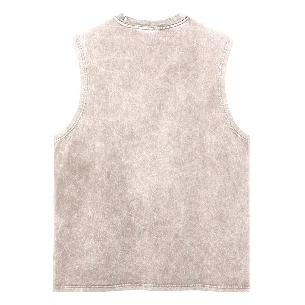 Cat in Sunny Day Unisex Washed Tank Top