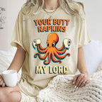 Unisex Octopus Printed Washed Tee