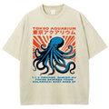 Unisex Tokyo Aquarium Printed Washed Tee
