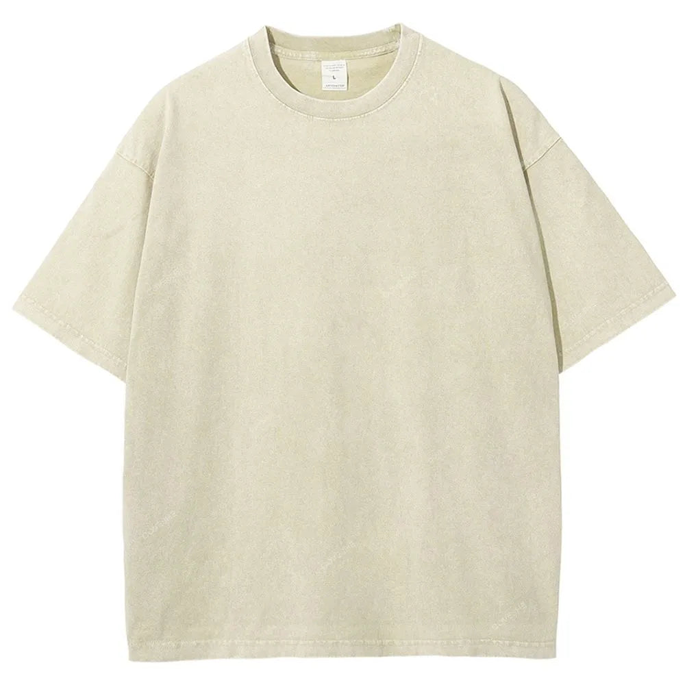Unisex Turtle Printed Washed Tee