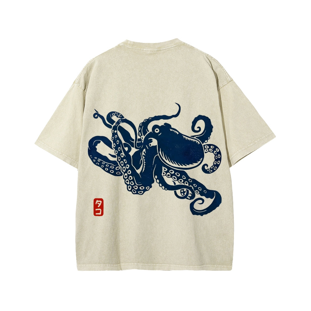 Octopus Washed T-shirt