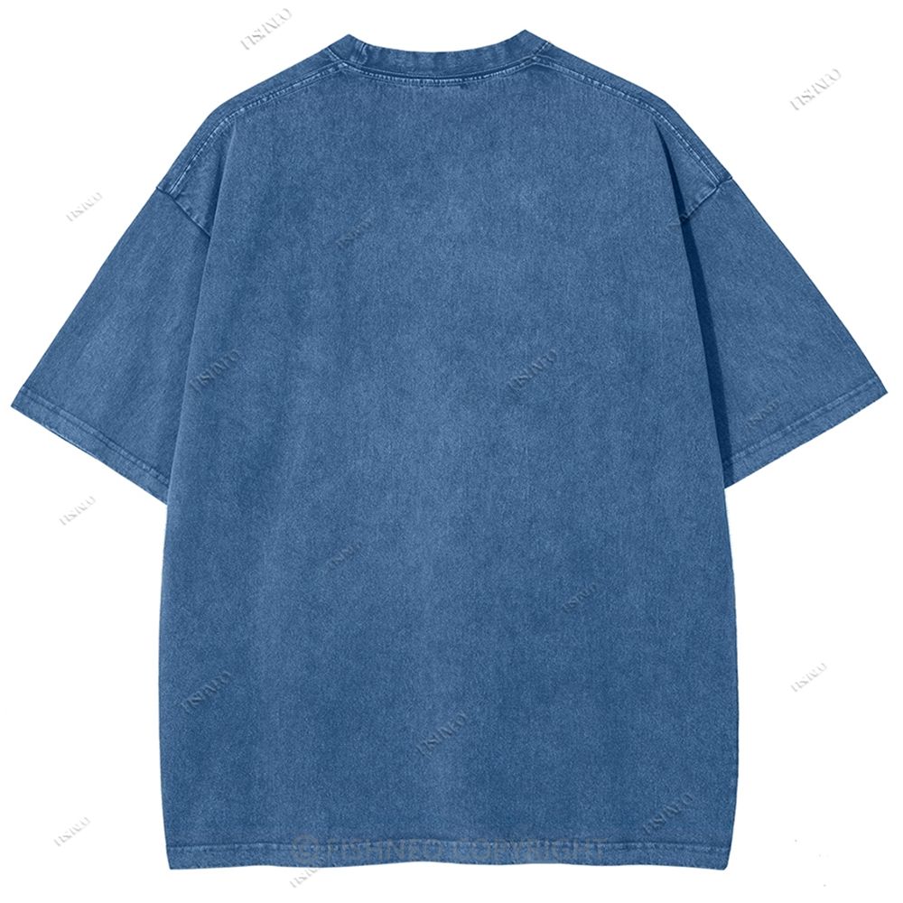 Unisex Eye Graffiti Printed Washed Tee