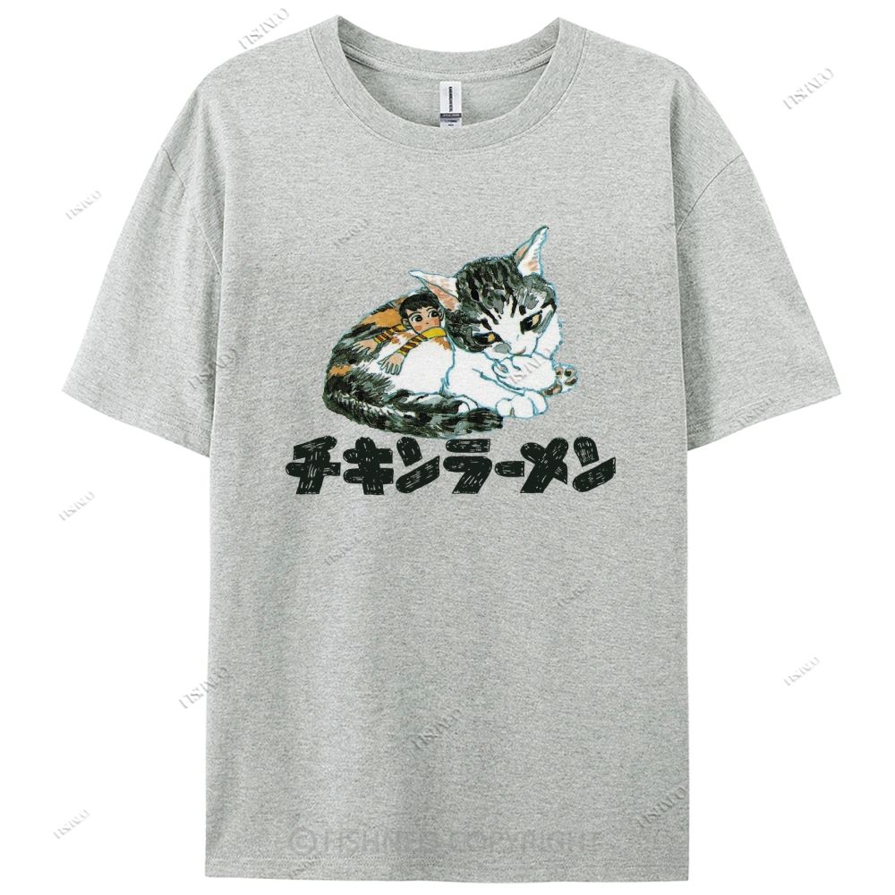 Japanese Cat Cotton Casual T-Shirt