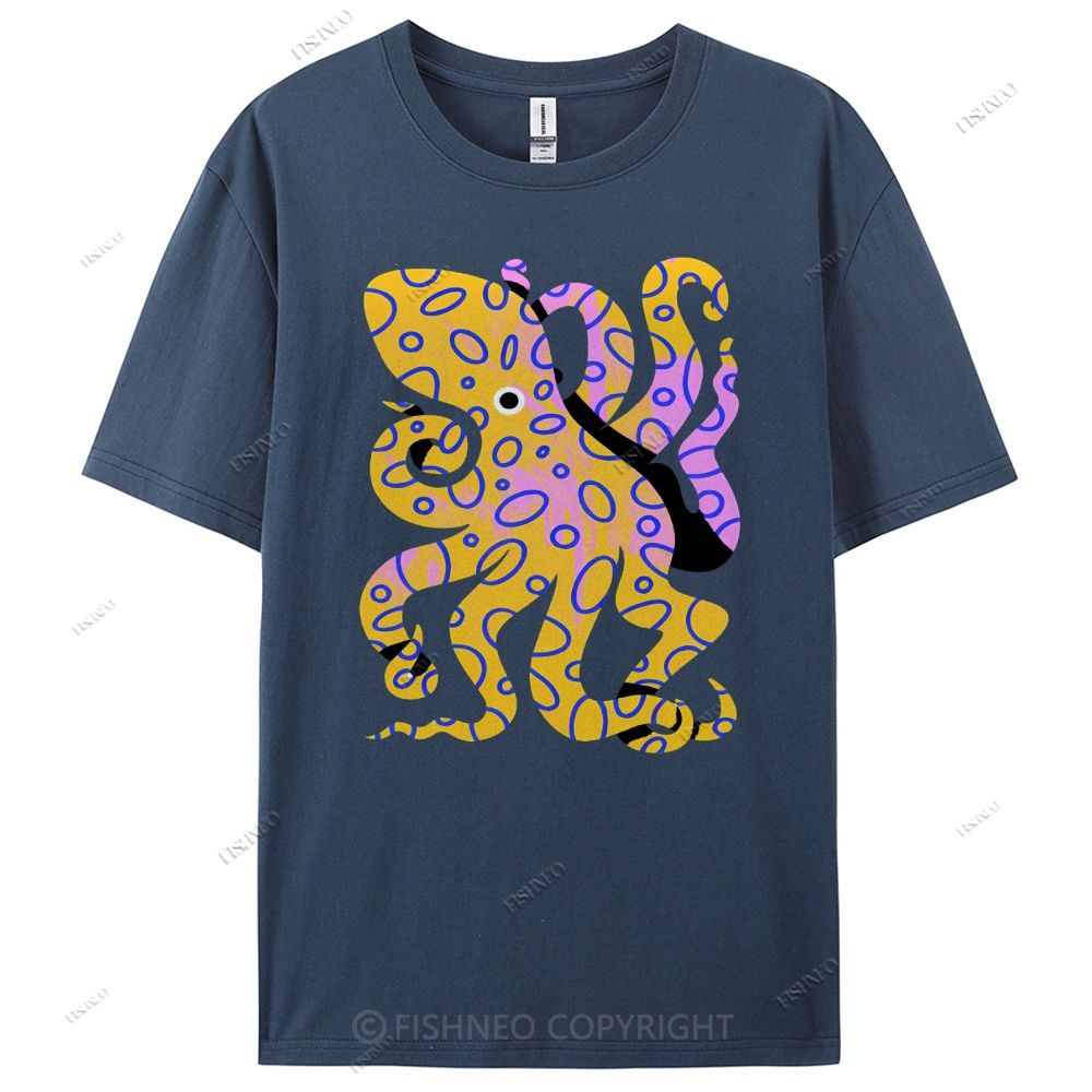 Octopus Cotton Casual T-Shirt