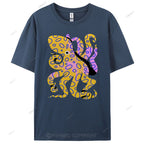 Octopus Cotton Casual T-Shirt