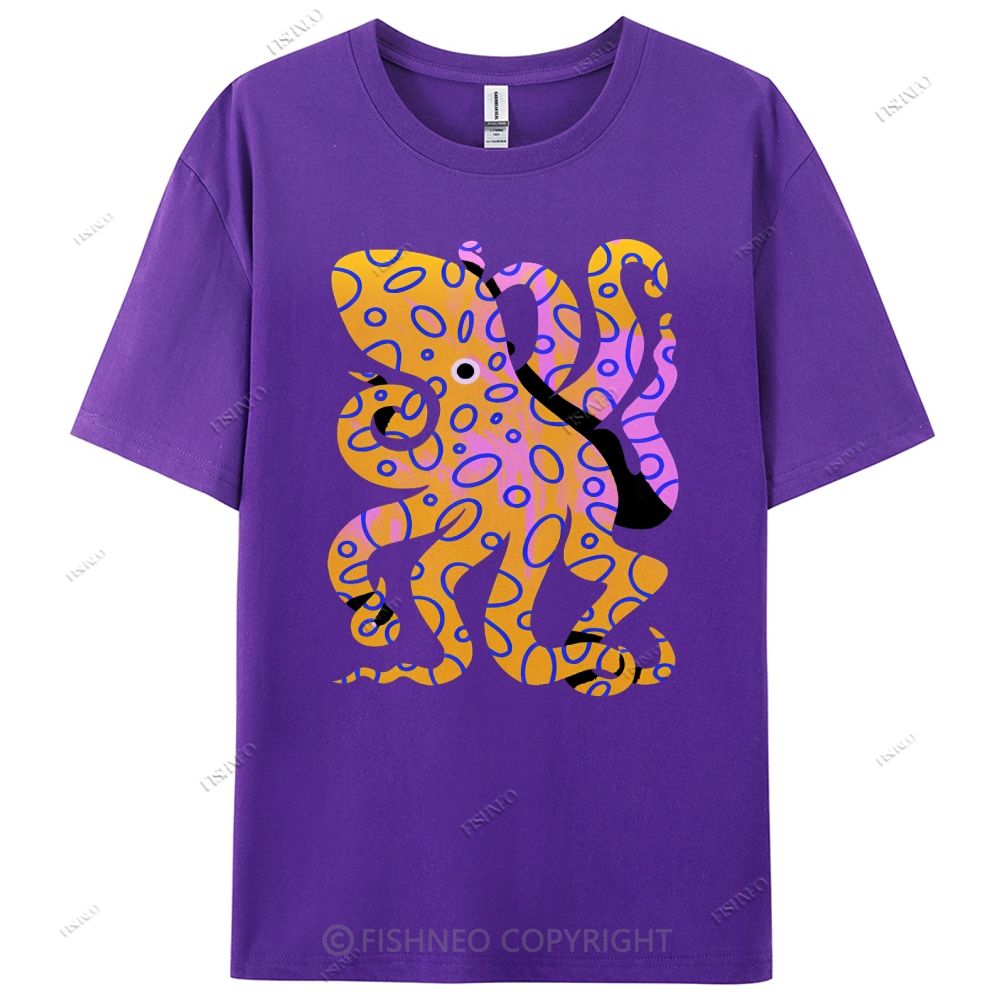 Octopus Cotton Casual T-Shirt