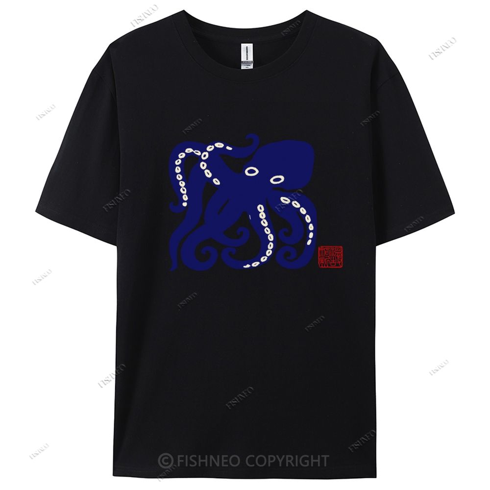 Octopus Cotton Casual T-Shirt