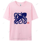 Octopus Cotton Casual T-Shirt