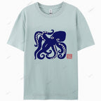 Octopus Cotton Casual T-Shirt
