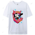 Comic Cat Cotton Casual T-Shirt