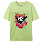 Comic Cat Cotton Casual T-Shirt