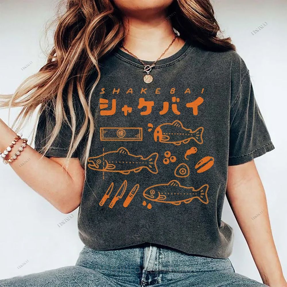 Unisex Shakebai Printed Washed Tee